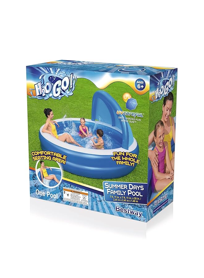 Bestway 26 54337 Summer Days Family Pool 241 X 241 X 140 Cm Size - Image 3
