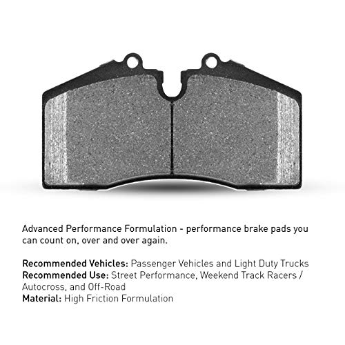 R1 Concepts Performance Sport Brake Pads and Hardware Kit 2115082901 Front - Image 4