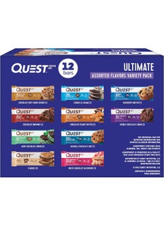 Quest Nutrition Ultimate Variety Pack Protein Bars, High Protein, Low Carb, Gluten Free, Keto Friendly, 12 Count  - Image 1