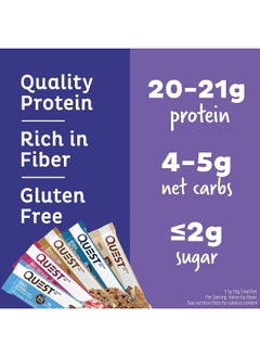 Quest Nutrition Ultimate Variety Pack Protein Bars, High Protein, Low Carb, Gluten Free, Keto Friendly, 12 Count  - Image 3