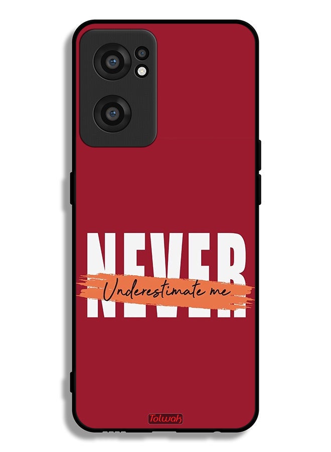 Tolwak OnePlus Nord CE 2 5G Protective Case Cover Never Underestimate Me - Image 2