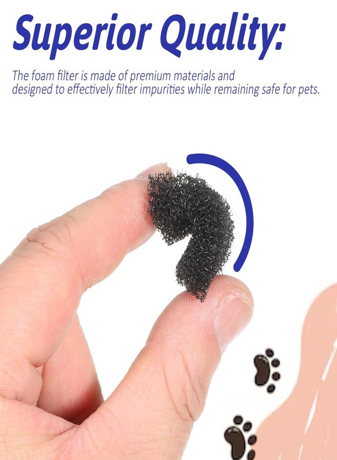 Ajcotahm 20 Pcs Pet Fountain Replacement Foam Filters, Cat Water Fountain Sponge Filters Compatible with PETKIT Eversweet 3 Pro PETKIT Eversweet Solo 2 - Image 3