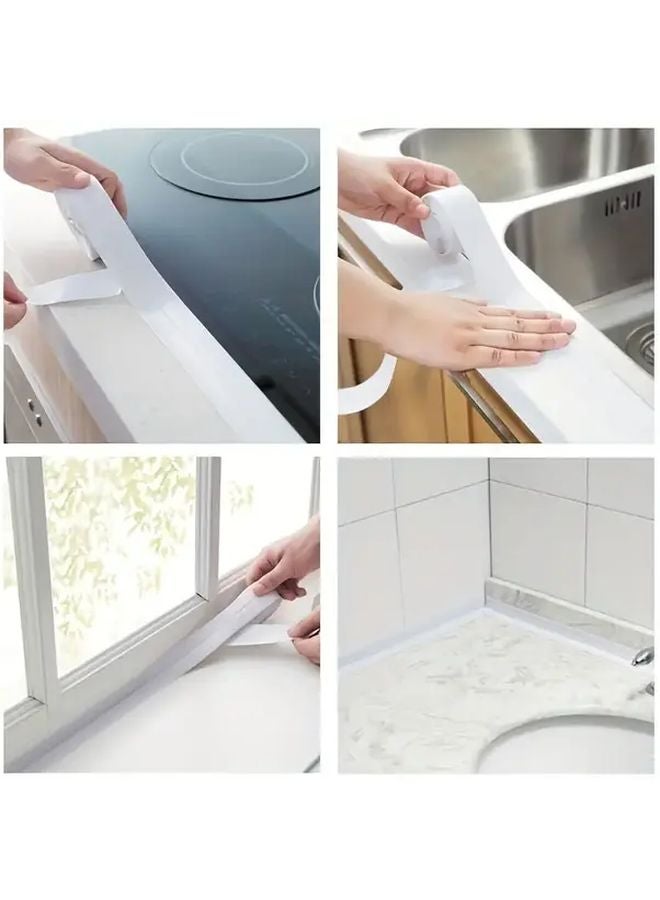 3 Rolls 1m Bathroom Sealing Tape Self Adhesive Kitchen Shower Gap Filler for Sink Bathtub Cracks - Image 4