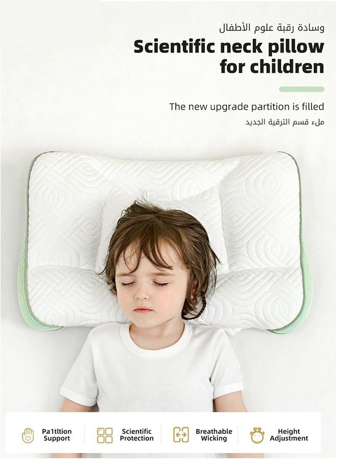 Ergonomic Toddler Pillow with Spine Protection Ultra Supportive Memory Foam for Toddlers Ideal for Children Aged 3+ Ensures Comfortable Sleep  - Image 1