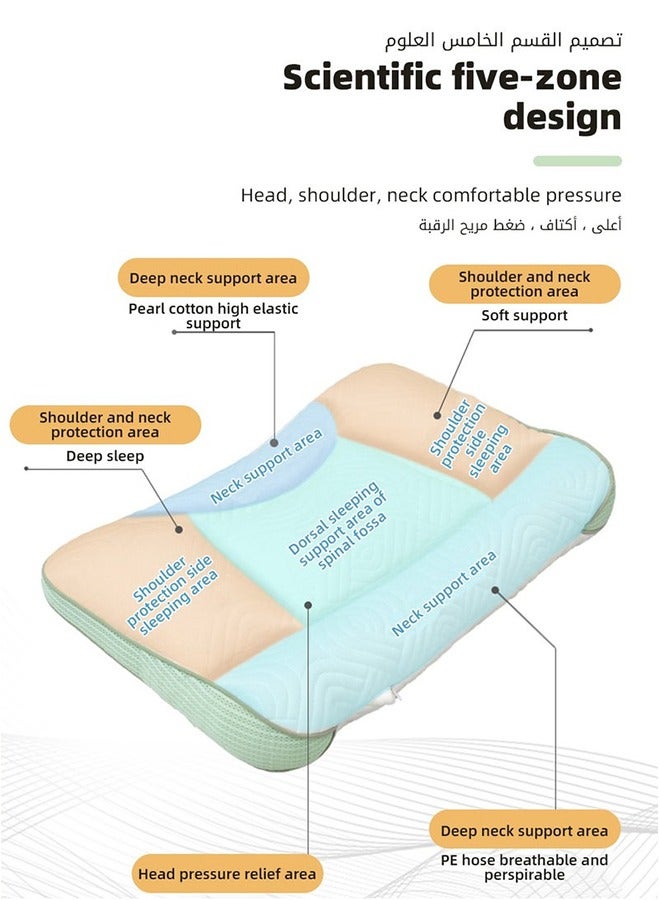 Ergonomic Toddler Pillow with Spine Protection Ultra Supportive Memory Foam for Toddlers Ideal for Children Aged 3+ Ensures Comfortable Sleep  - Image 4
