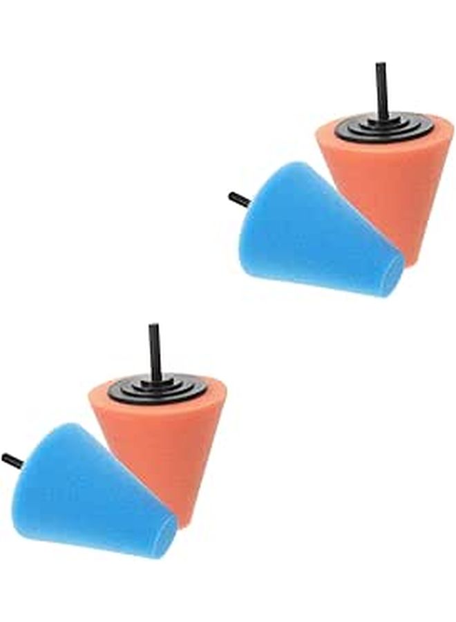 4 Pcs Polishing Sponge Pad Buffing Wheel For Drill Durable Hub Polishing Disc Car Wheels - Image 1