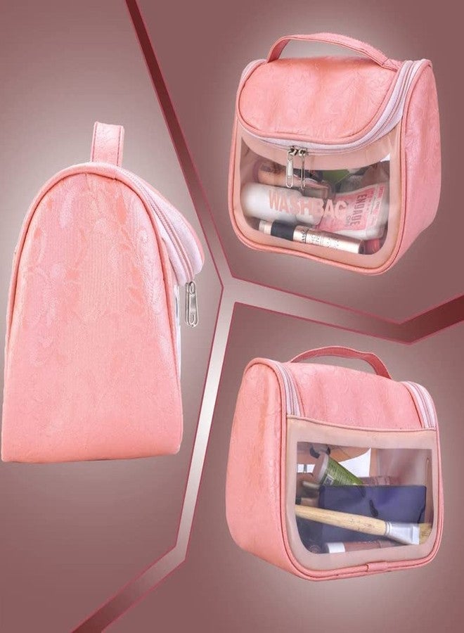 PRO ROOP New Cosmetic Organizer Bag Makeup Pouch for Women Travel Toiletry Bag for Cosmetics Brushes Accessories Waterproof Zippered Cosmetic Bag Portable Carry Pouch(New Cosmetic Bag) - Image 2