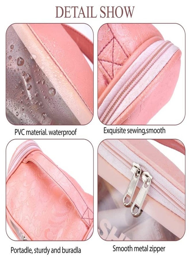 PRO ROOP New Cosmetic Organizer Bag Makeup Pouch for Women Travel Toiletry Bag for Cosmetics Brushes Accessories Waterproof Zippered Cosmetic Bag Portable Carry Pouch(New Cosmetic Bag) - Image 3