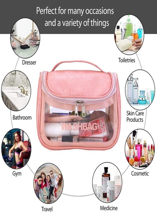 PRO ROOP New Cosmetic Organizer Bag Makeup Pouch for Women Travel Toiletry Bag for Cosmetics Brushes Accessories Waterproof Zippered Cosmetic Bag Portable Carry Pouch(New Cosmetic Bag) - Image 5