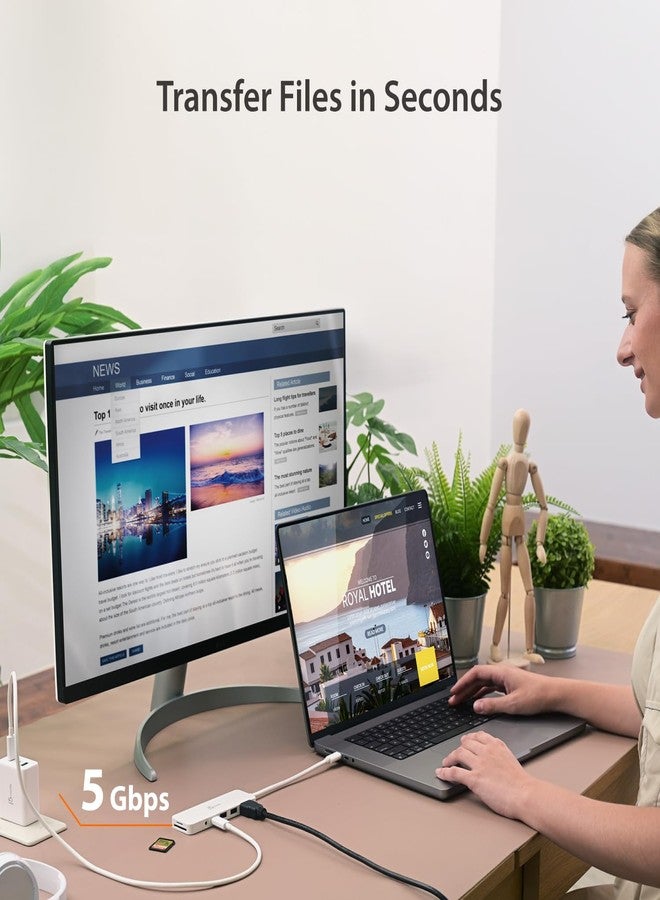 j5create USB-C Multi-Port Hub with Power Delivery with 4K HDMI/2 USB-A 5Gbps/PD 100W Charging SD&Micro SD/3.5mm Audio | for MacBook Pro&Air/iPad Pro/iMac/Surface/XPS/Thinkpad/Galaxy/and More(JCD373ER) - Image 5