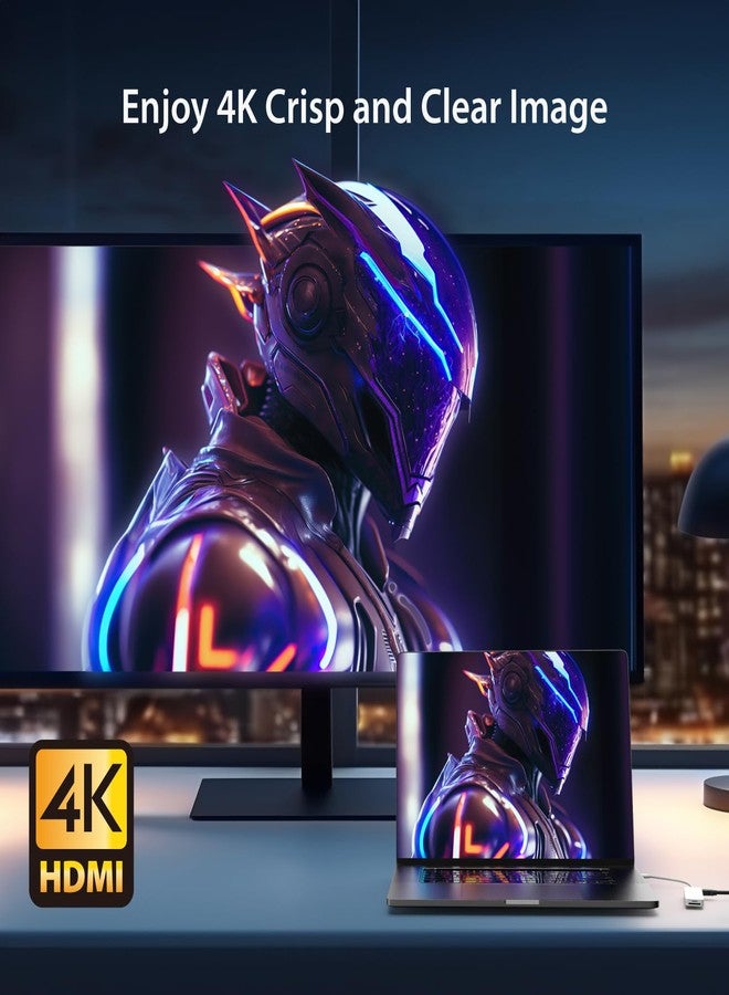 j5create USB-C Multi-Port Hub with Power Delivery with 4K HDMI/2 USB-A 5Gbps/PD 100W Charging SD&Micro SD/3.5mm Audio | for MacBook Pro&Air/iPad Pro/iMac/Surface/XPS/Thinkpad/Galaxy/and More(JCD373ER) - Image 4