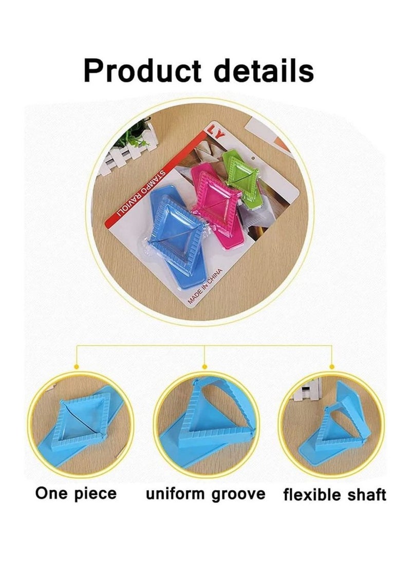 KASTWAVE Dumpling Maker Dough Press Triangle Dumpling Ravioli Maker Set Press Mold Essential Kitchen Tools for Pierogi, Pastelitos, Calzone, Raviolis, Gyozas, Patties, Pastries (6pcs) - Image 3