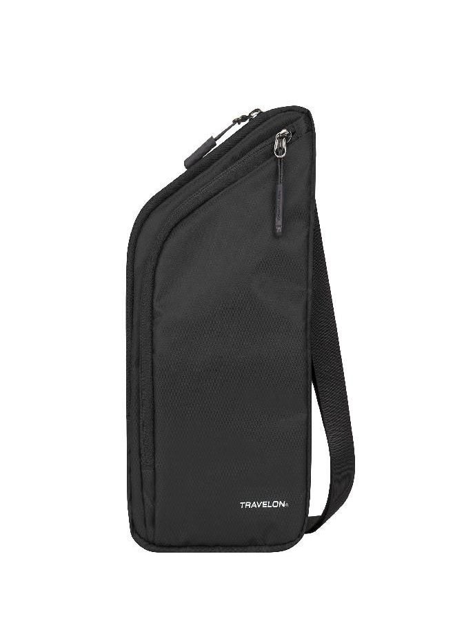 Travelon World Travel Essentials Slim Crossbody Bag, Black, One Size  - Image 1