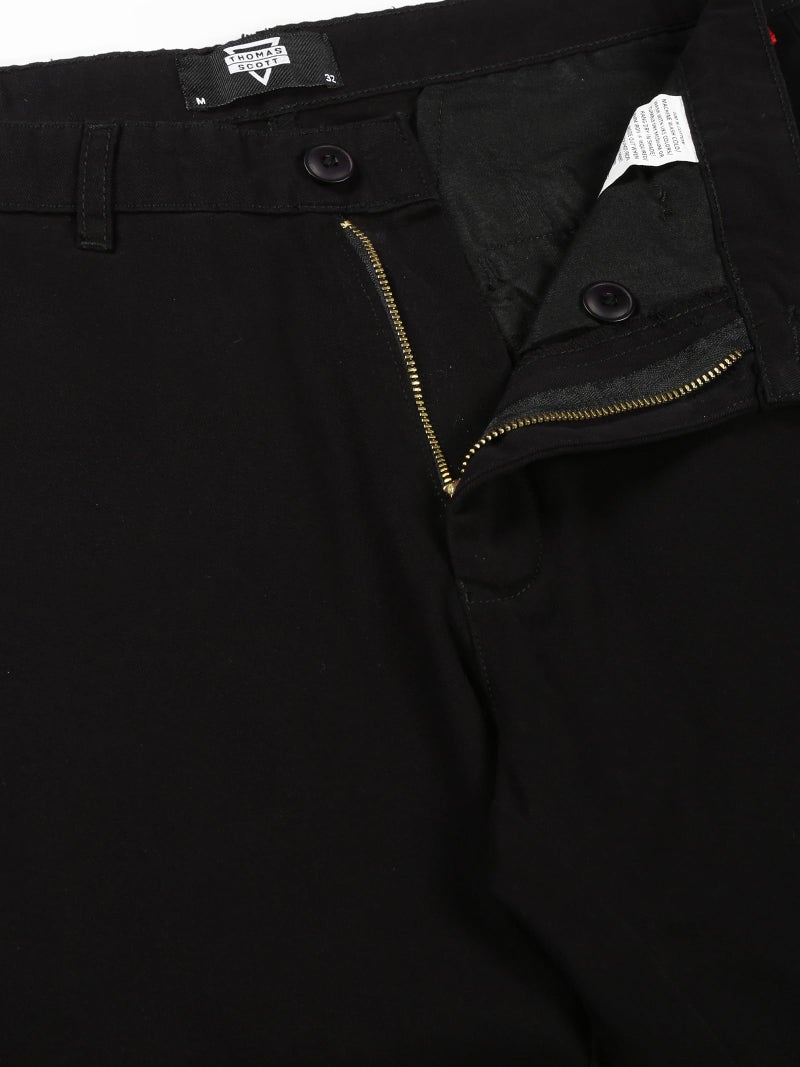 Thomas Scott Men's 100% Cotton Slim Fit Casual Chino Trouser (40, Black) - Image 5
