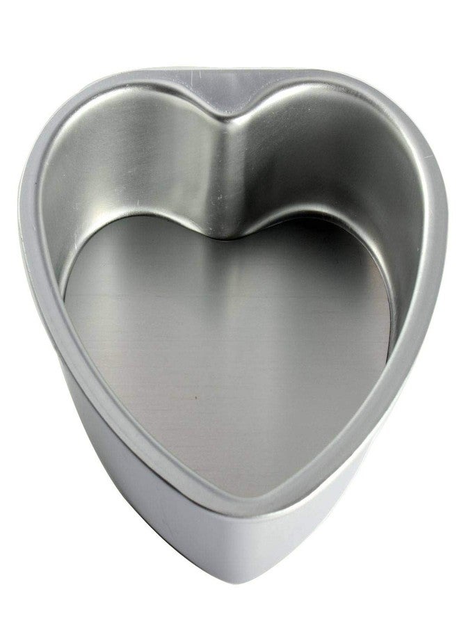 eoocvt 4pcs Aluminium Heart Shaped Cake Pan Set Tin Muffin Chocolate Mold Baking with Removable Bottom - 5" 6" 8" 10" - Image 4