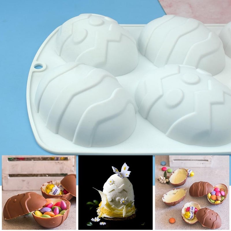 mostsom Silicone Mold Chocolate Decorating Mould DIY Cake Mousse Molds Baking Accessories Reusable Tools (Egg N_11.84 X7 X1.28inch) - Image 5