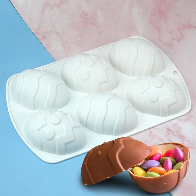 mostsom Silicone Mold Chocolate Decorating Mould DIY Cake Mousse Molds Baking Accessories Reusable Tools (Egg N_11.84 X7 X1.28inch) - Image 3