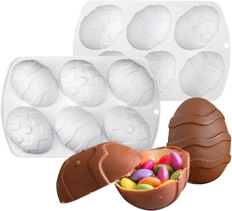 mostsom Silicone Mold Chocolate Decorating Mould DIY Cake Mousse Molds Baking Accessories Reusable Tools (Egg N_11.84 X7 X1.28inch) - Image 1
