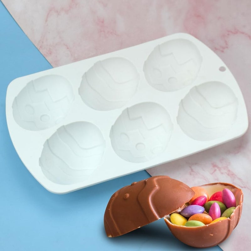 mostsom Silicone Mold Chocolate Decorating Mould DIY Cake Mousse Molds Baking Accessories Reusable Tools (Egg N_11.84 X7 X1.28inch) - Image 4