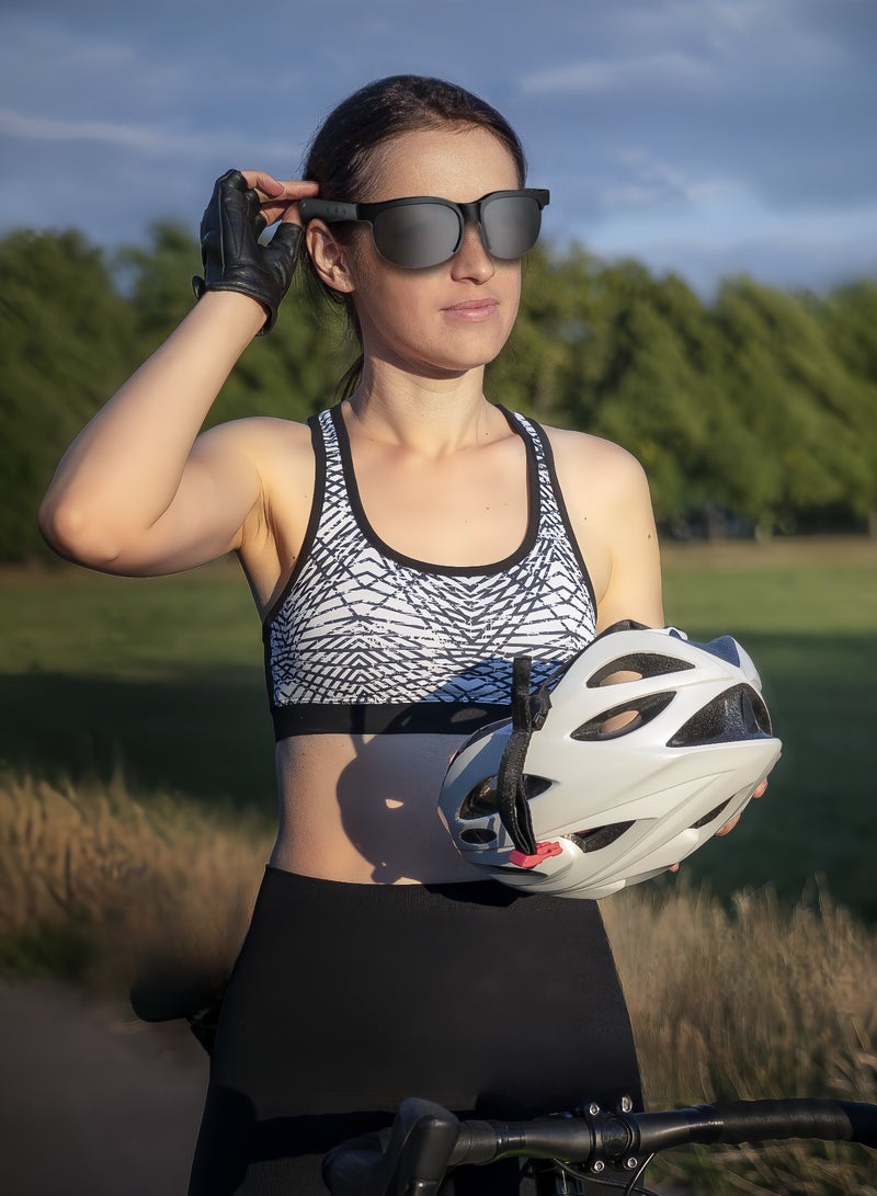 Smart Bluetooth glasses can be used as headphones to answer calls and listen to music. They can also be used as sunglasses for sun protection. They are suitable for outdoor sports, running, fishing, - Image 5