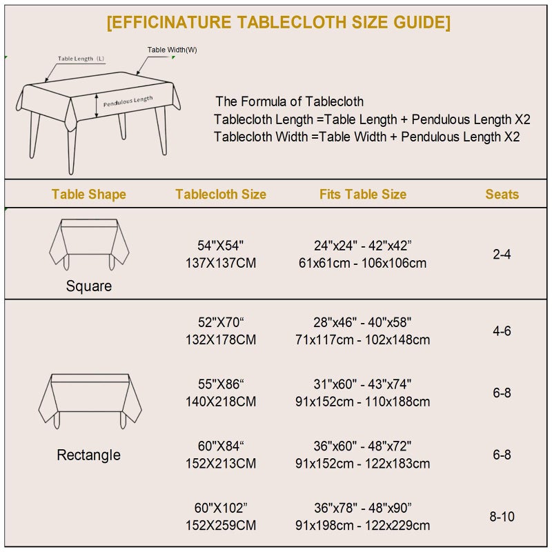 EFFICINATURE Rectangle Tablecloths 52x70 Inch Waterproof Washable Sage Green Oblong Table Clothes for 4 Foot Tables Leave Pattern Silky Soft Dinning Table Covers for Indoor & Outdoor Party Decoration - Image 2
