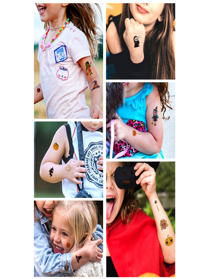 1 Sheet Cartoon Halloween Tattoo Stickers for Kid Fake Tatoo Children Hallowmas Body Art Waterproof Temporary Tattoo Sticker 105*60mm - Image 4
