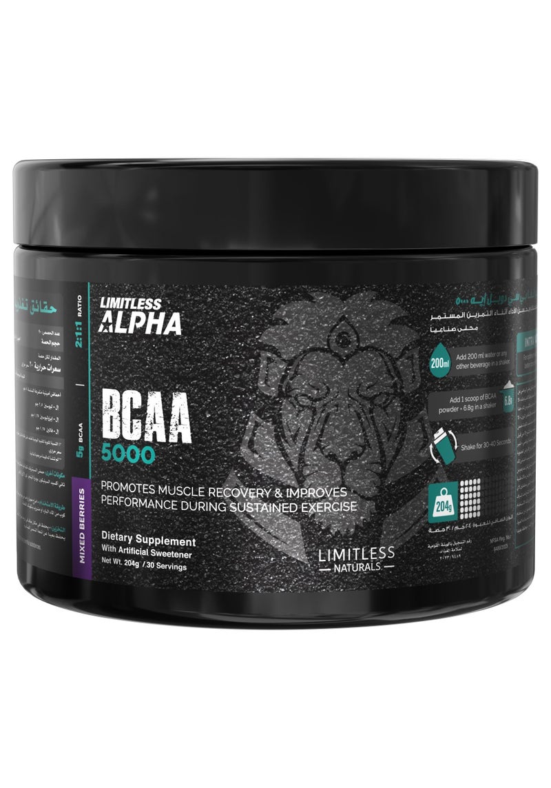 Limitless Alpha BCAA 5000 – 30 Servings (Mixed Berries)