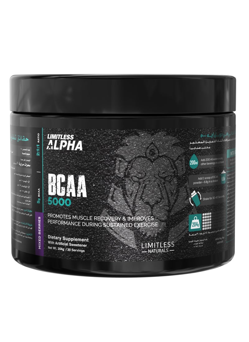 LIMITLESS Limitless Alpha BCAA 5000 – 30 Servings (Mixed Berries) 