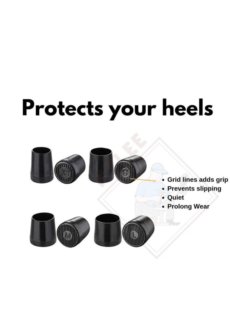 KASTWAVE واقيات الكعب العالي للأحذية، واقيات للمشي على العشب، واقيات الكعب العالي للأحذية النسائية، أغطية إصلاح الكعب المضادة للانزلاق - Image 2