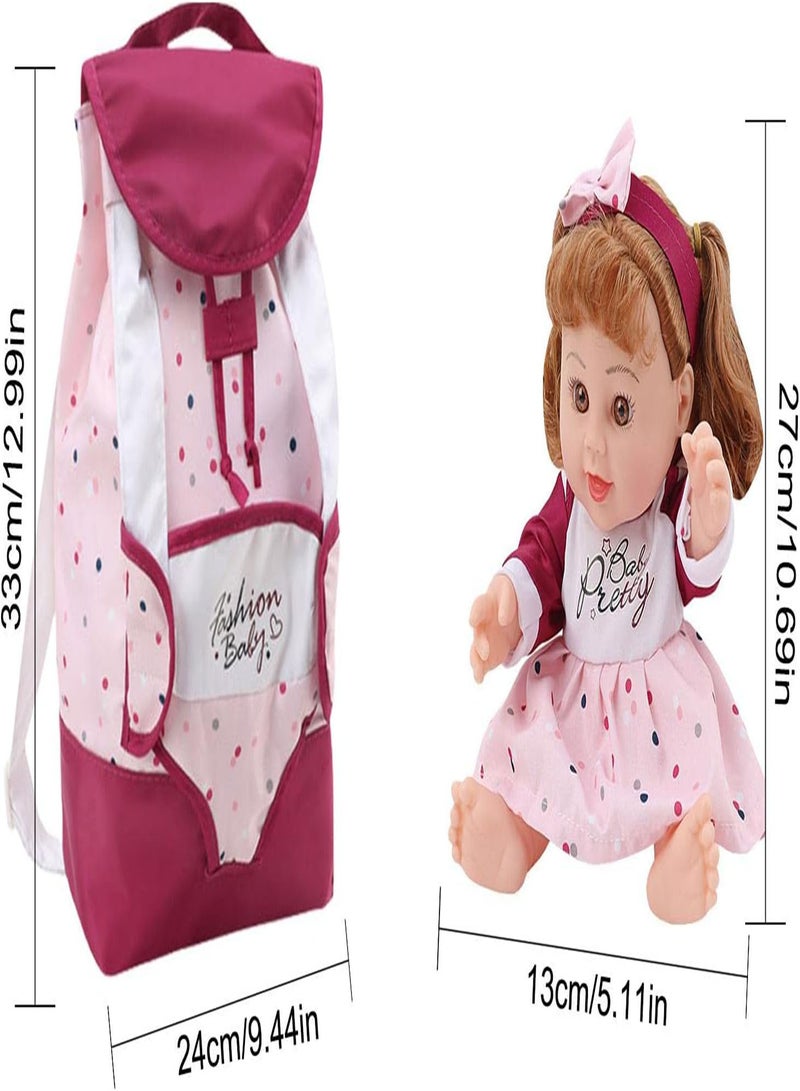 GGOOT Real Life Baby Dolls | Baby Dolls That Look Real | Vinyl Realistic Baby Girl, Dolls with Pink Clothes and Tableware, Birthday Gift Set for Girls - Image 4