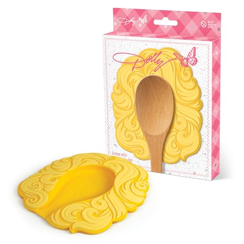 Dolly Parton Iconic Big Hair Spoon Rest, Heat Resistant Silicone Utensil and Spoon Rest for Clean Counters and Fun Kitchens - Image 5