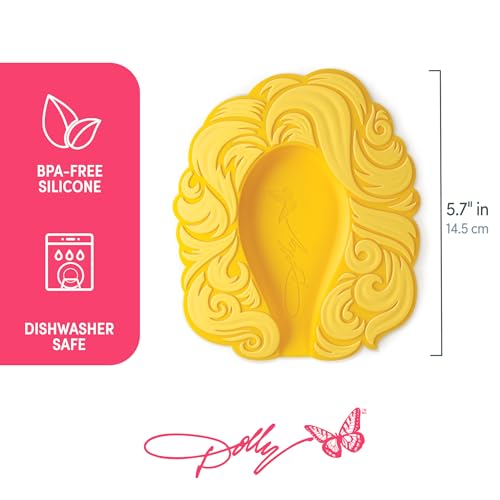 Dolly Parton Iconic Big Hair Spoon Rest, Heat Resistant Silicone Utensil and Spoon Rest for Clean Counters and Fun Kitchens - Image 4