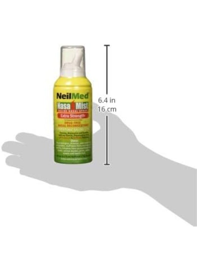 NeilMed Nasamist Hypertonic Extra Strength Saline Spray, 125Ml  - Image 4