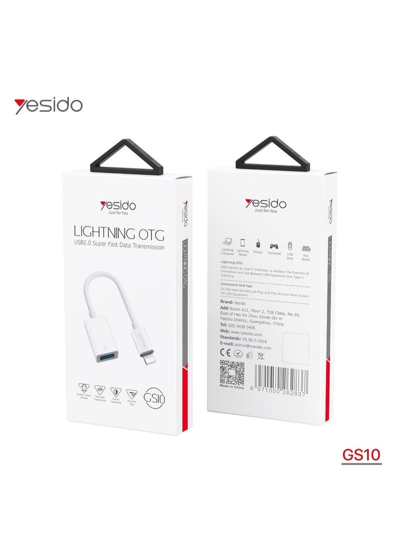 YESIDO GS10 IPHONE OTG CABLE ADAPTER - Image 2