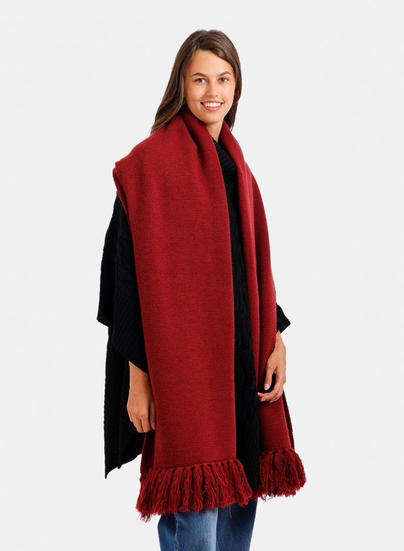 Carina Fringed Rectangular Scarf - Image 2