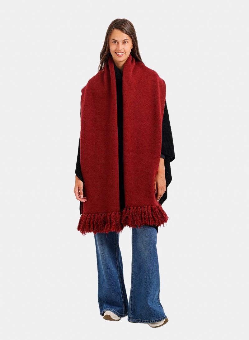 Carina Fringed Rectangular Scarf - Image 4
