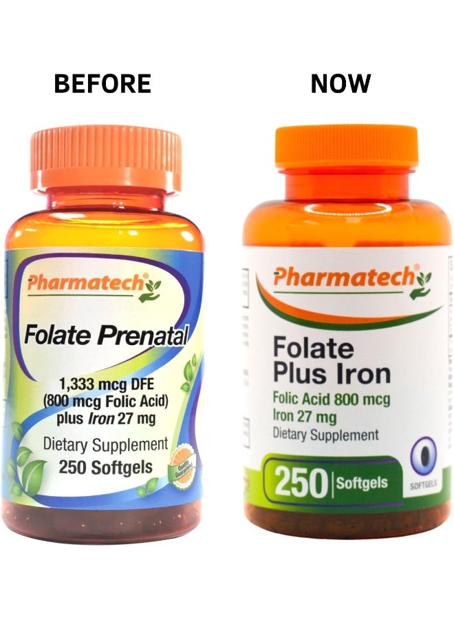 PHARMATECH Folate Plus Iron Softgels for Women - Image 2