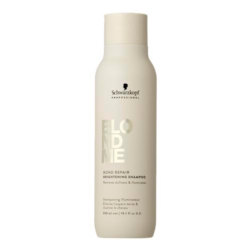 BlondMe Bond Repair Brightening Shampoo for Blonde Hair | Removes Build-Up and Impurities | Repairs, Hydrates, & Brightens Blonde, Lightened, & Grey Hair - Image 1