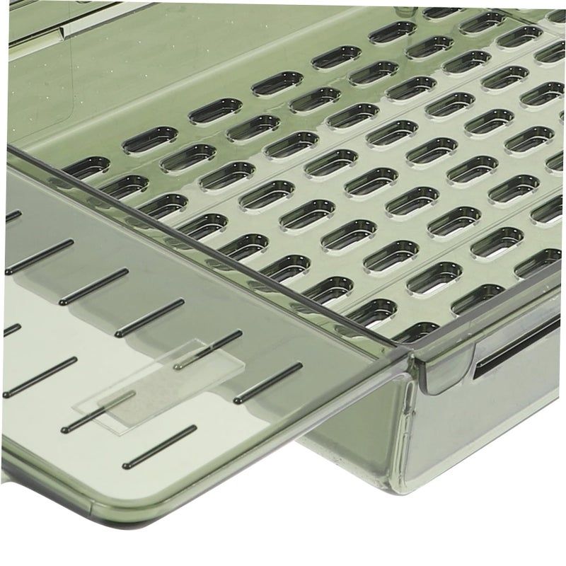 Adjustable Bathtub Tray Expandable Storage Rack for Tablets Books and Wine Glasses Green - Image 5