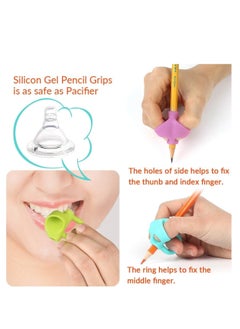 Generic Pencil Grips, Breakthrough Assorted Writing Aid Grip Trainer Posture Correction Finger Grip for Kids Preschoolers Children Adults Special Needs for Lefties or Righties(6PCS)  - Image 3