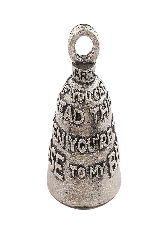 Guardian Bell If You Can Read This Good Luck Bell w/Keyring & Black Velvet Gift Bag | Motorcycle Bell | Lead-Free Pewter | Good Luck Gift to Friends & Family | Bike Bell | Made in USA - Image 1