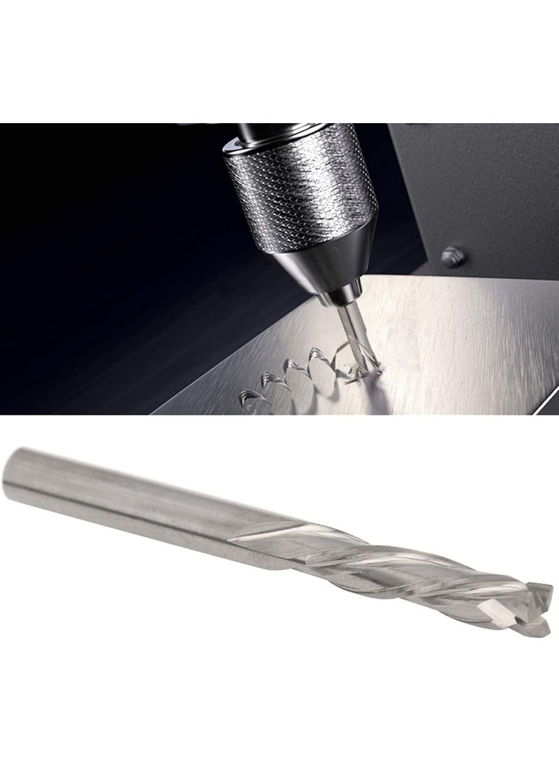 3 Flute End Mill Cutter, Tungsten Steel 5 x 5 x 22 x 55mm Round Shank End Milling Cutter Tool Drill Bit Tool for Aluminum Metalworking Tool