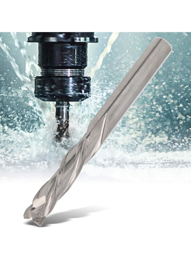 3 Flute End Mill Cutter, Tungsten Steel 5 x 5 x 22 x 55mm Round Shank End Milling Cutter Tool Drill Bit Tool for Aluminum Metalworking Tool