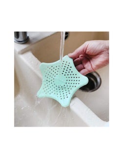 AS SEEN ON TV Starfish Silicone Drain Hair Catcher Kitchen Bathroom Shower Sink Strainer Blue  - Image 4