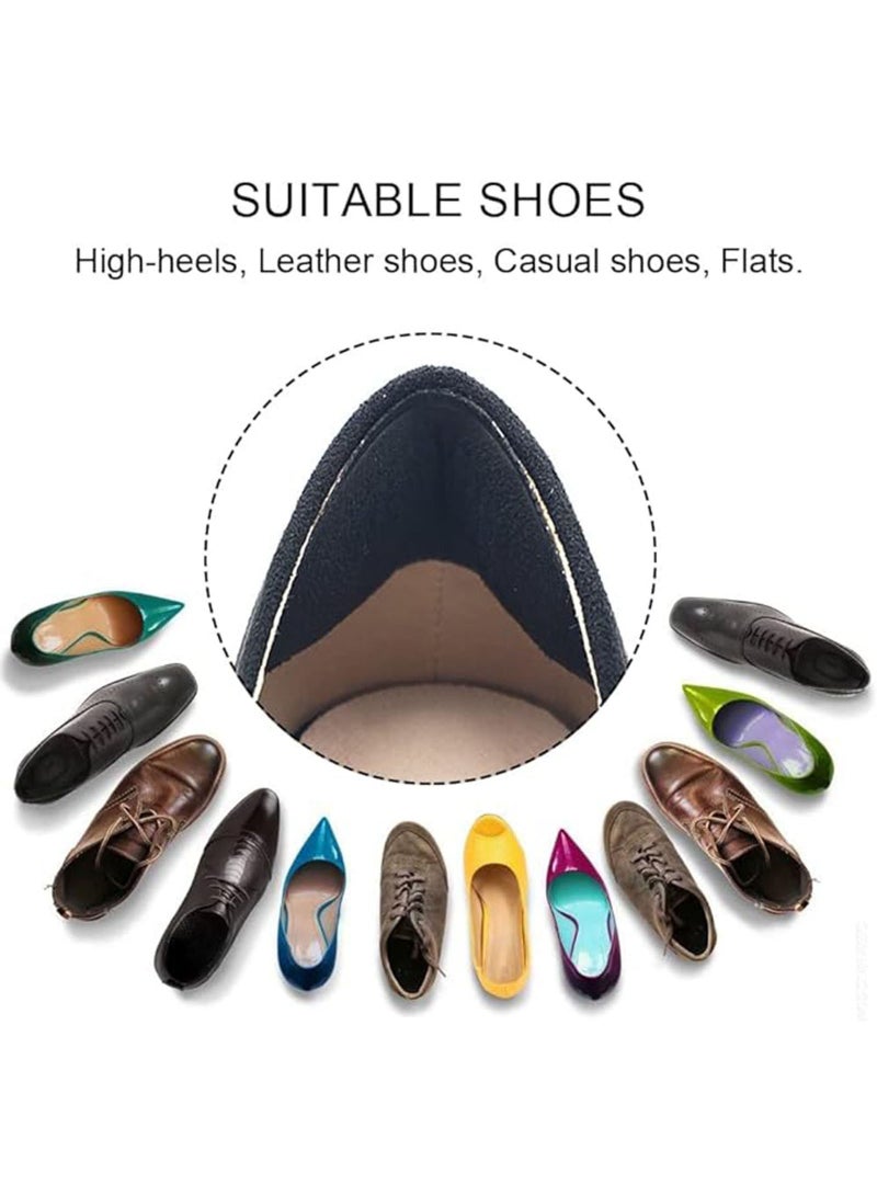 Lesha 8 Pairs Heel Cushion Pads for Men and Women, Soft Shoe Inserts Heel Cushion Inserts Self-Adhesive Foot Care Protector Grips Liners Loose Shoes - Heel Pain Relief Bunion Callus Blisters - Image 3