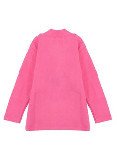 Our kids LONG-SLEEVED PINK HALF-COLLAR T-SHIRT  - Image 2