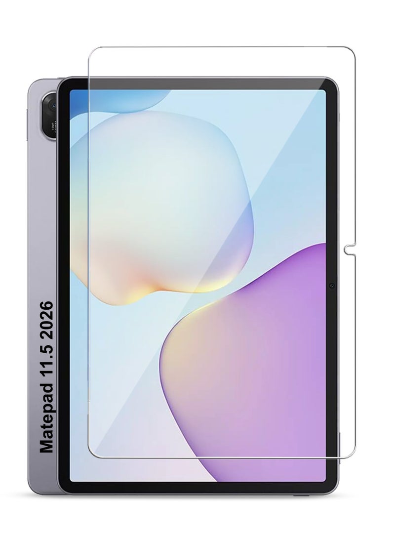 ريو واقي شاشة Huawei MatePad 11.5 2026، واقي شاشة من الزجاج المقوى عالي الوضوح مقاوم للخدش وخالي من الفقاعات، شفافية عالية، واقي شاشة لمس رقيق لهاتف Huawei MatePad 11.5 2026 - Image 1