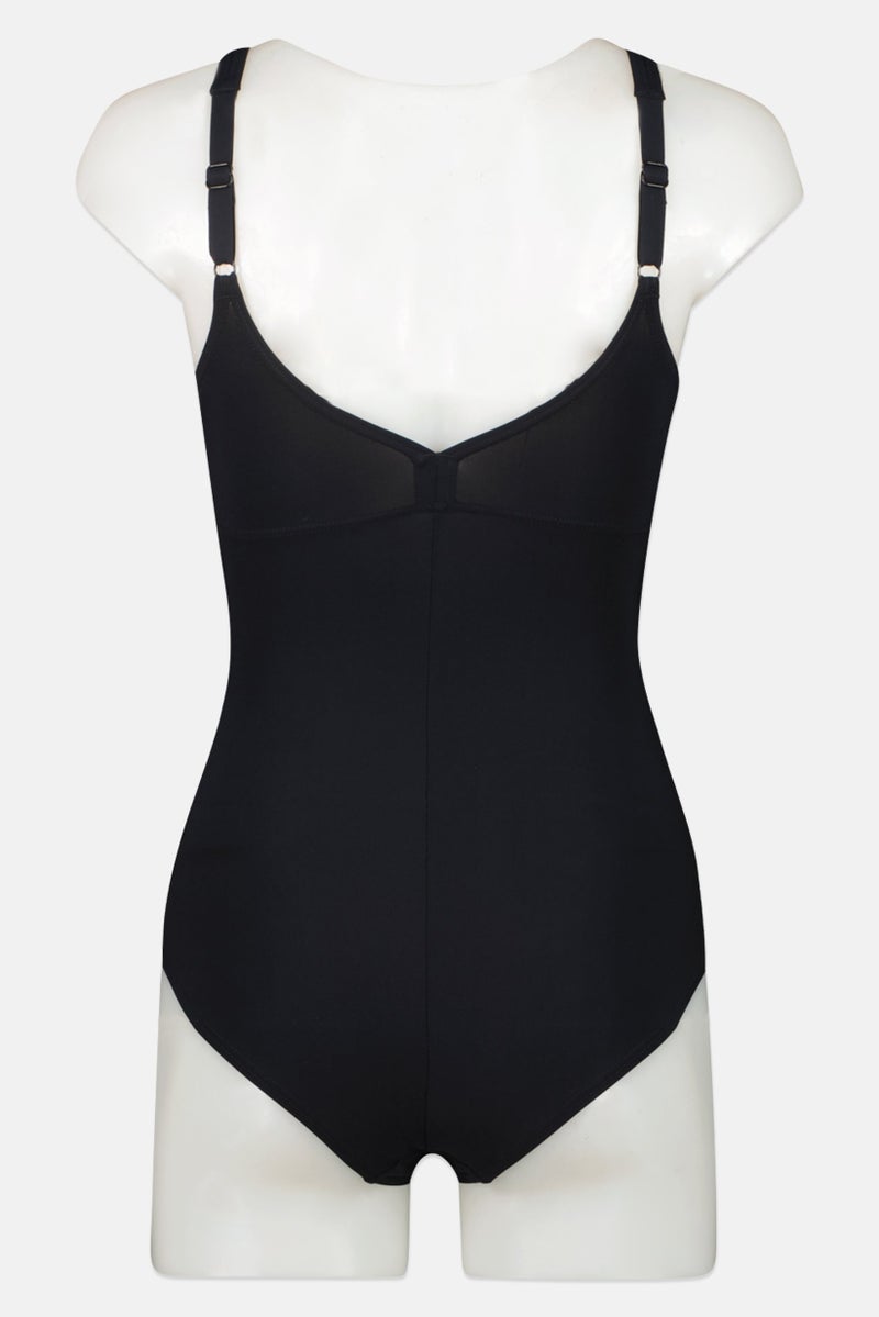 arena Women Brand Logo One Piece Swimwear, Black  - Image 2