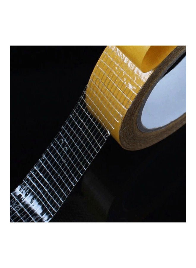 20m Strong Glass Fiber Transparent Mesh Traceless Adhesive Double-sided Tape brown 20*10*20cm - Image 3