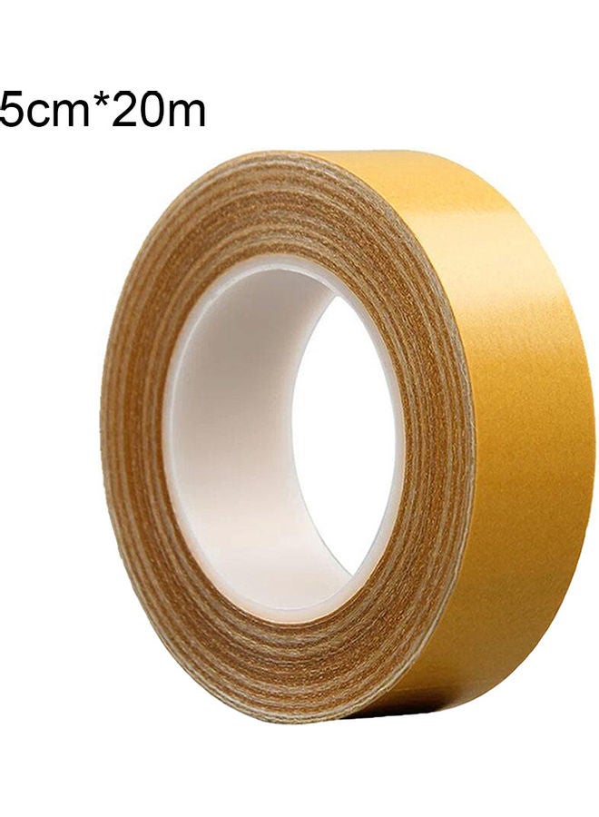 20m Strong Glass Fiber Transparent Mesh Traceless Adhesive Double-sided Tape brown 20*10*20cm - Image 1